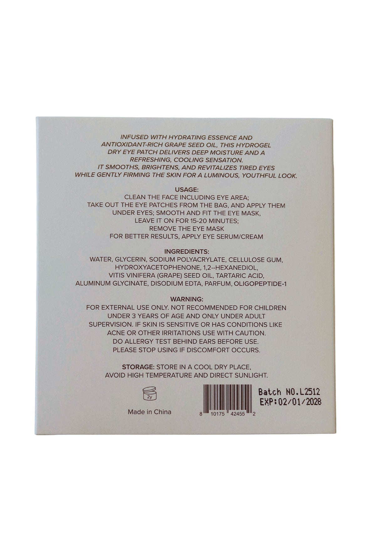 Peptide Eye Masks